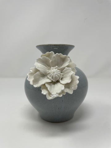 Large Blue Flower Vase