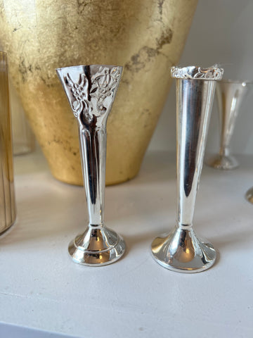 Small Single Stem Silver Vase