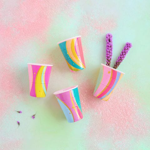 Color Couture Stripe Cup- set of 4