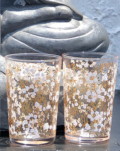 Eden Flower Tea Glass (Gold) - set of 6