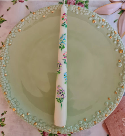 Summer Whispers Hand-Painted Candle