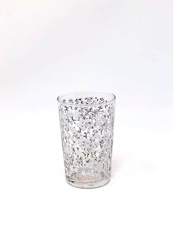 Eden Flower Tea Glass (Silver) - set of 6