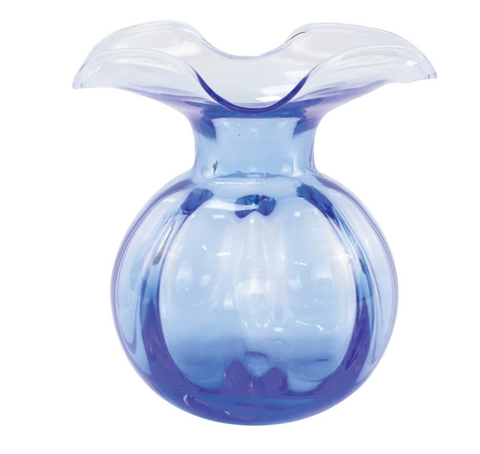 Hibiscus Glass Cobalt Vase Bud
