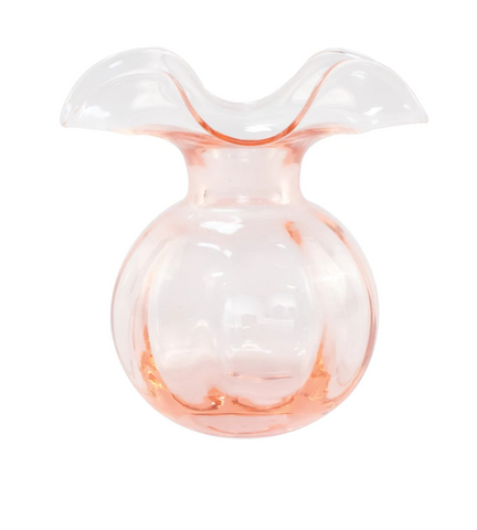 Hibiscus Glass Bud Vase Pink